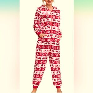 NWT Owl's-Yard Hooded Jumpsuit Long Sleeve Zip Up Onesie, Size Large